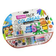 Superpack Colorear Gigante 5 en 1/Nuevo Testamento (Rústica)