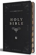 Biblia Ingles KJV Negra Indice Letra Gigante (Símil Piel)