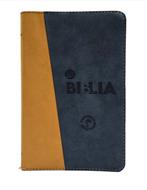 Biblia TLA 066LG  Azul Oscuro Cafe Canto Dorado (Símil Piel)