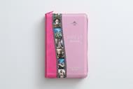 Biblia RVR6065cz/ Héroes Rosa/ I.Piel Cierre (Símil Piel con Zipper) [Biblia]