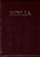 Biblia - format mic, de lux, fără fermoar, bordo, cuvintele Domnului Isus cu rosu