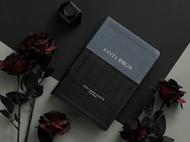 Biblia RVR6088cti/ Negro Gris/ Super G. 19pts./ Indice Efeso (Símil Piel)
