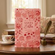 Biblia RVR60c Rosa Floral/ Canto Pintado/ Premios Y Regalos (Símil Piel)