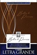 Biblia De Promesas-RVR60-Letra Grande-Cafe-Indice (Símil Piel)