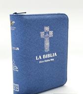 Biblia Version Popular DHH025KZ Azul Canto Plateado (Flexible Con Cierre color Azul) [Biblia]