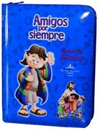 Biblia RVR022cdPZPJRa/ Nueva Amigos Por Siempre Azul Cierre Sin Concordancia [Biblia]
