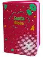 Biblia RVC25PJR Valientes Con Jesús (Símil Piel)