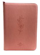 Biblia /RVR056cZTILG /Indice Rosado Canto Plateado (Símil Piel con Zipper)