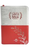 Biblia /RVR056cZTILG /Indice Rosado Plateado Canto Plateado