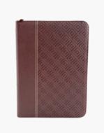 Biblia/RVR086cZLGi / Vino Tinto/ Letra Gigante (Símil Piel con Zipper)