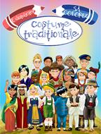 E distractiv sa colorezi Costume traditionale