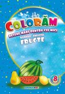 Carte de colorat B5 - Colorăm fructe Ro-Engl