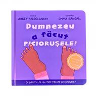Dumnezeu a facut piciorusele - Carte cartonata interactiva cu clapete
