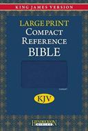 Bible kjv large print compact reference tranche argentée