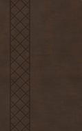 Csb ultrathin reference bible, brown leathertouch