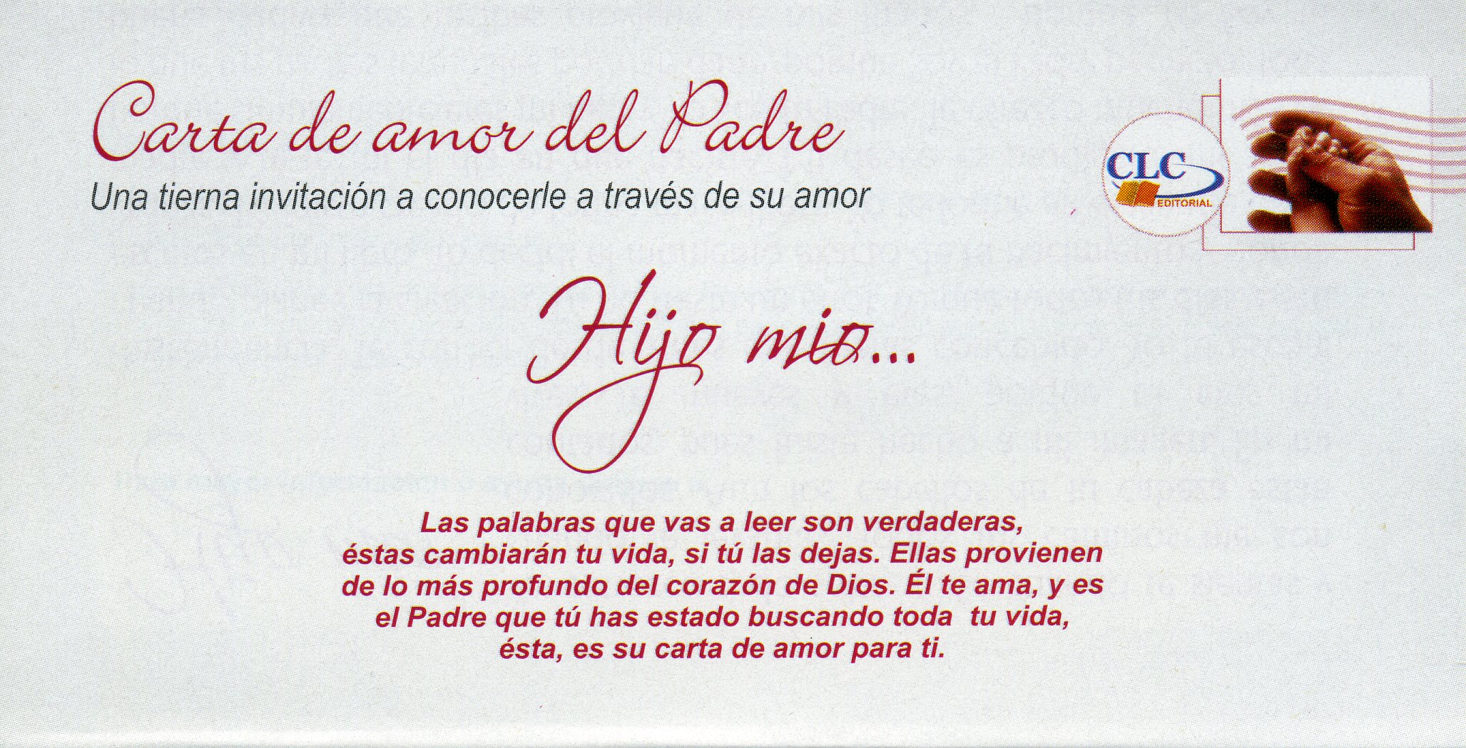 Carta de amor del padre x 100 Unid