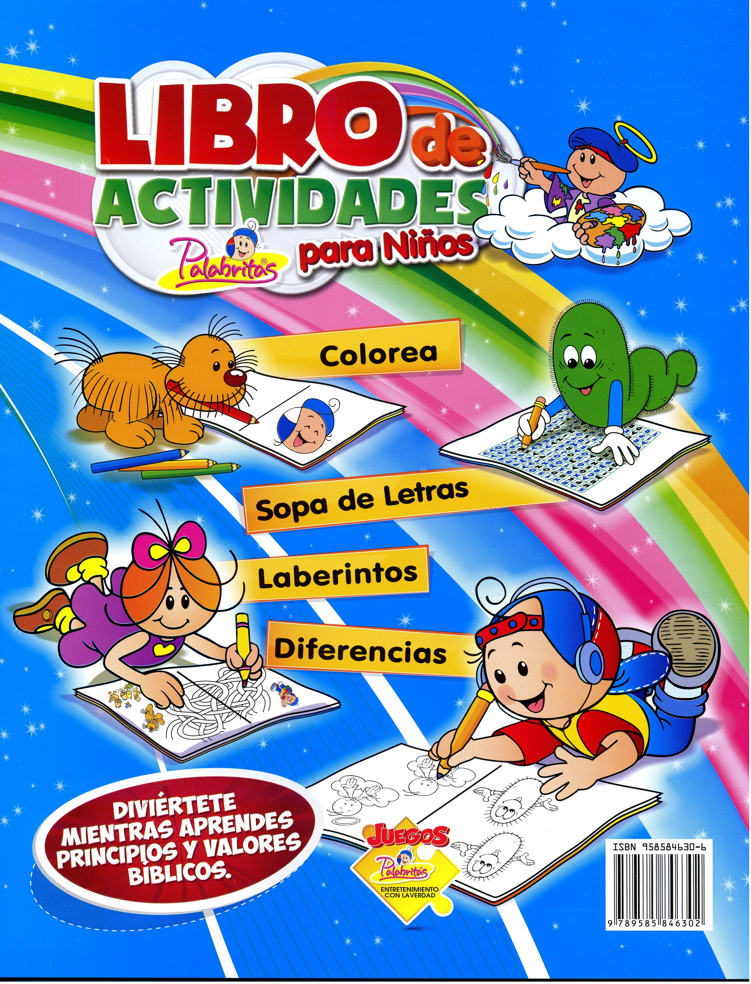 Libro de Actividades  para Niños-  Diviértete Mientras Aprendes Principio y Valores Bíblicos