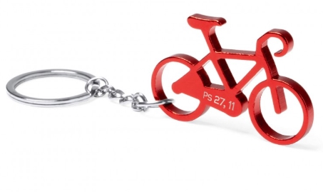 Porte-clé "Vélo" rouge Ps 27.11