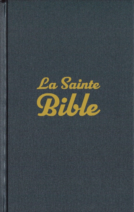 Bible Compacte rigide gris anthracite