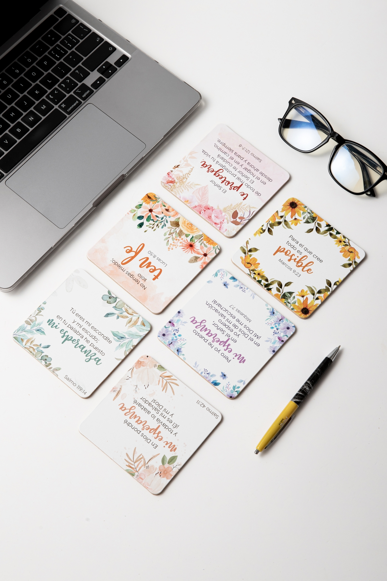 Pack de 6 Portavasos Floral