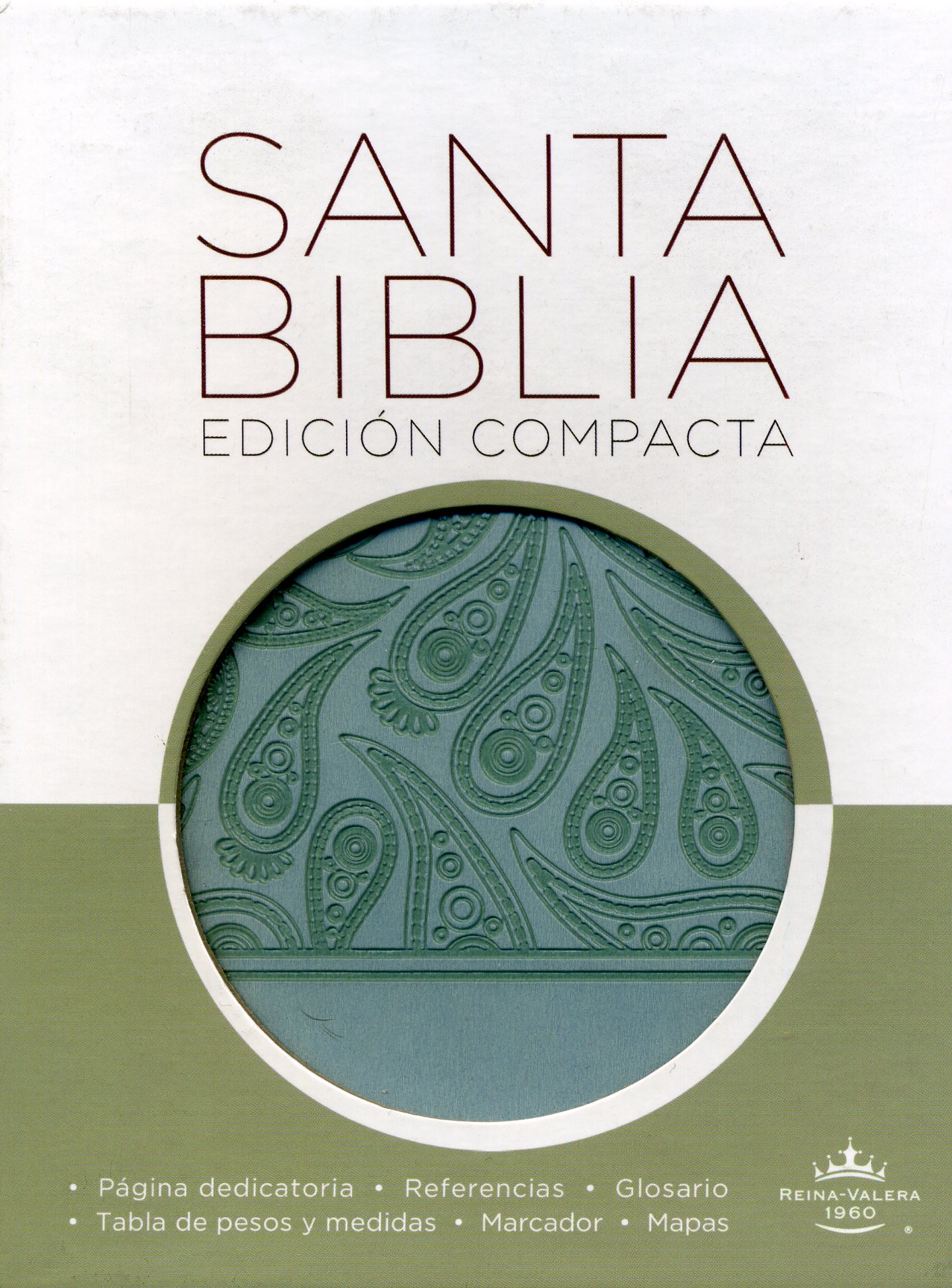 Biblia compacta aguamarina