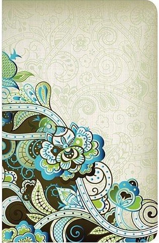 Biblia Clásica Edición Especial Flexible Verde Turquesa Floral