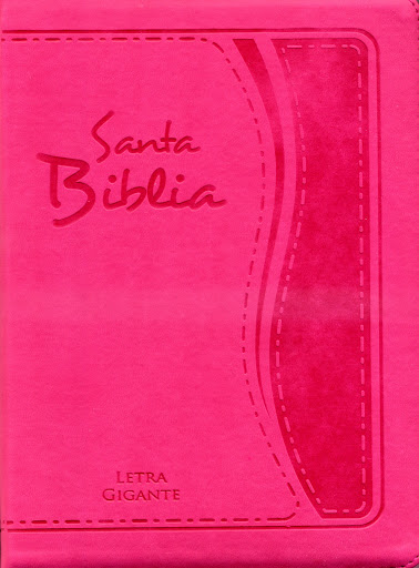 Biblia Tamaño 85 Letra Gigante Flexible Cierre Fucsia