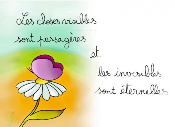 Carte postale Les choses visibles sont passagères et les invisibles sont éternelles 2 Co 4.18