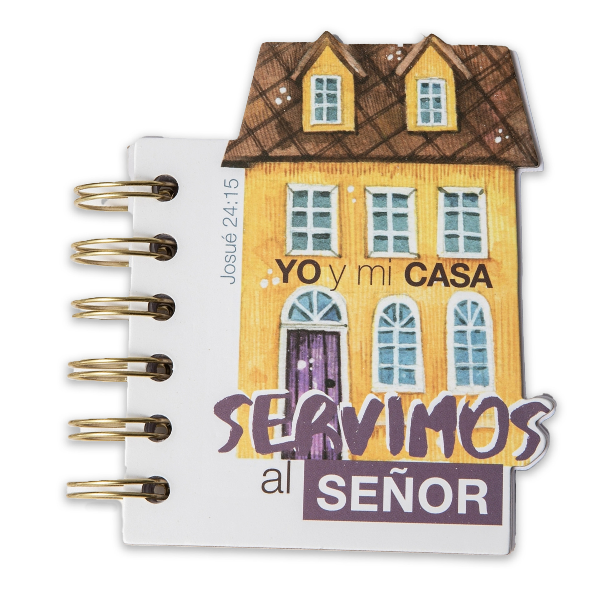 Libreta troquelada Yo y mi casa Serviremos al Señor