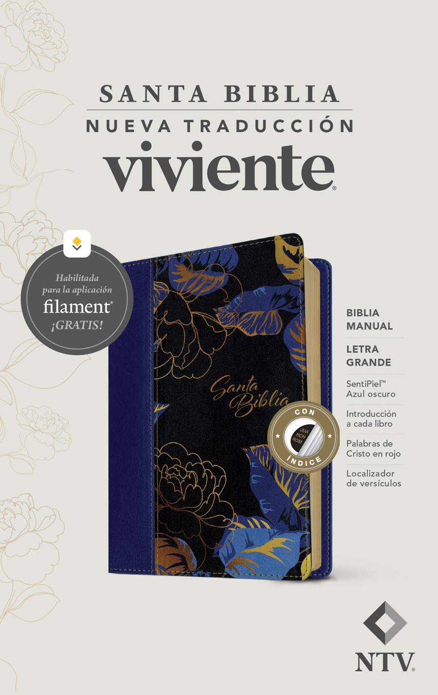 NTV Biblia Manual Letra Grande con Filament