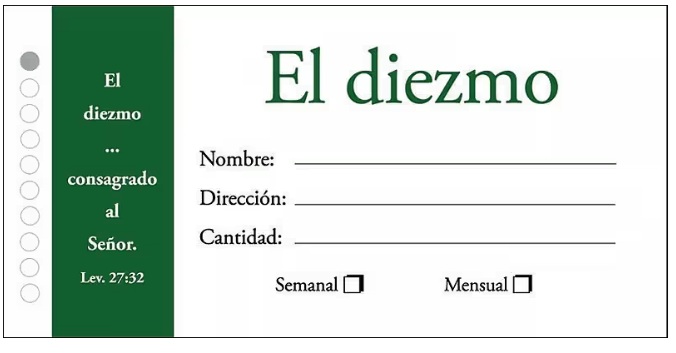 Sobres de Diezmo
