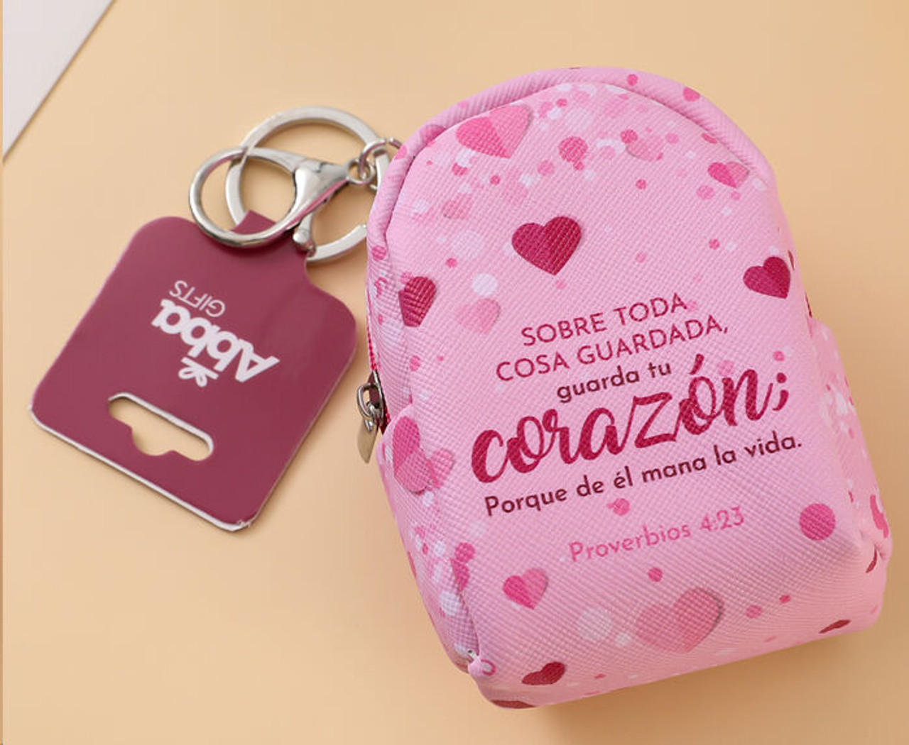 Llavero Mochila/Monedero ABBA Corazón