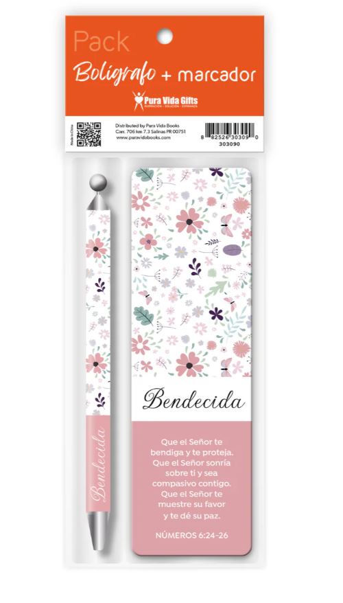 Marcador y Bolígrafo Elegance | Bendecida