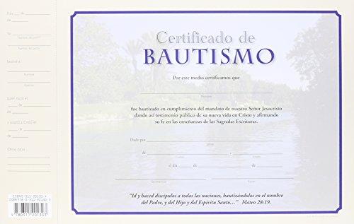 Certificado de Bautismo