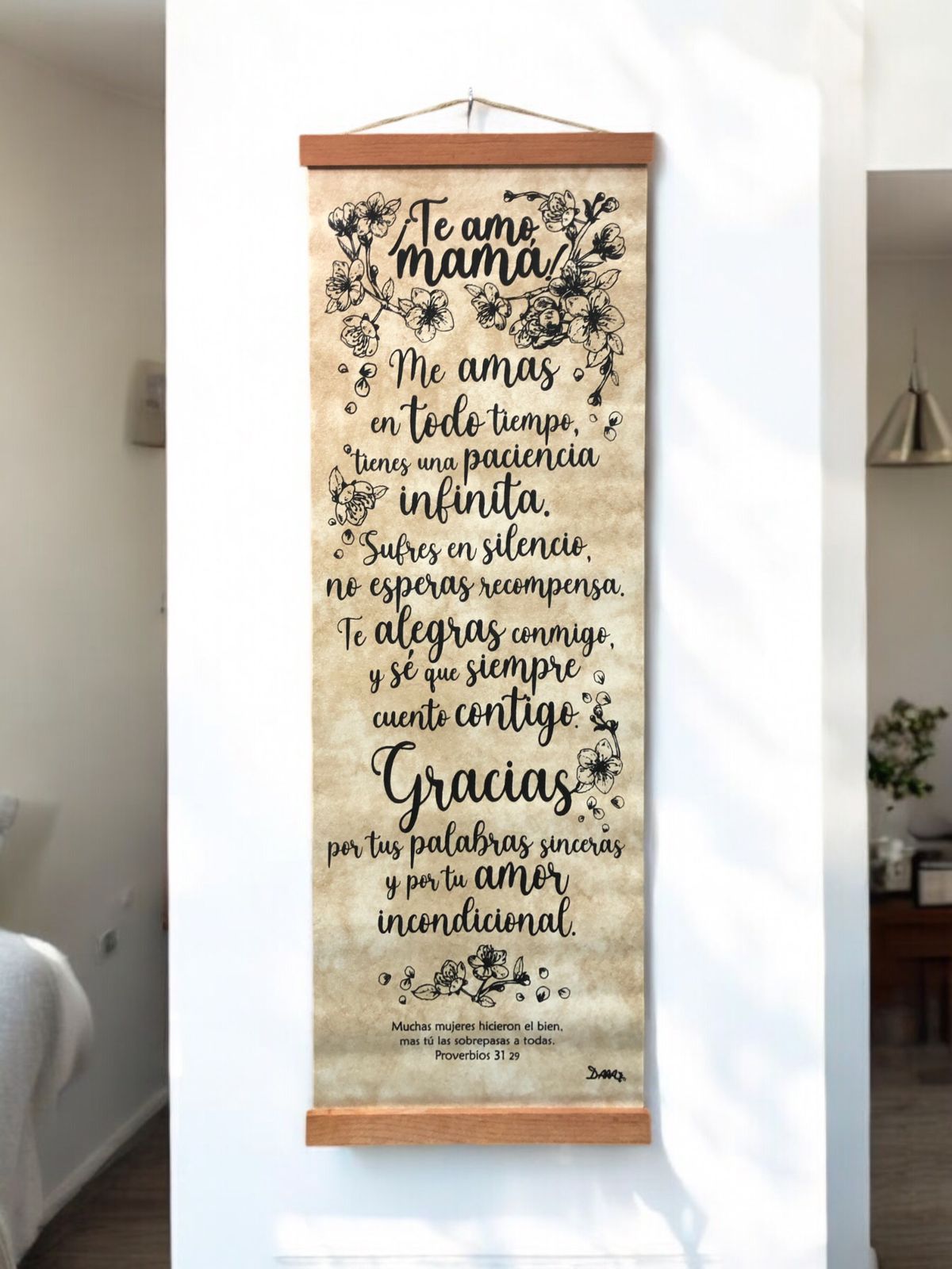 Pergamino Te Amo Mamá