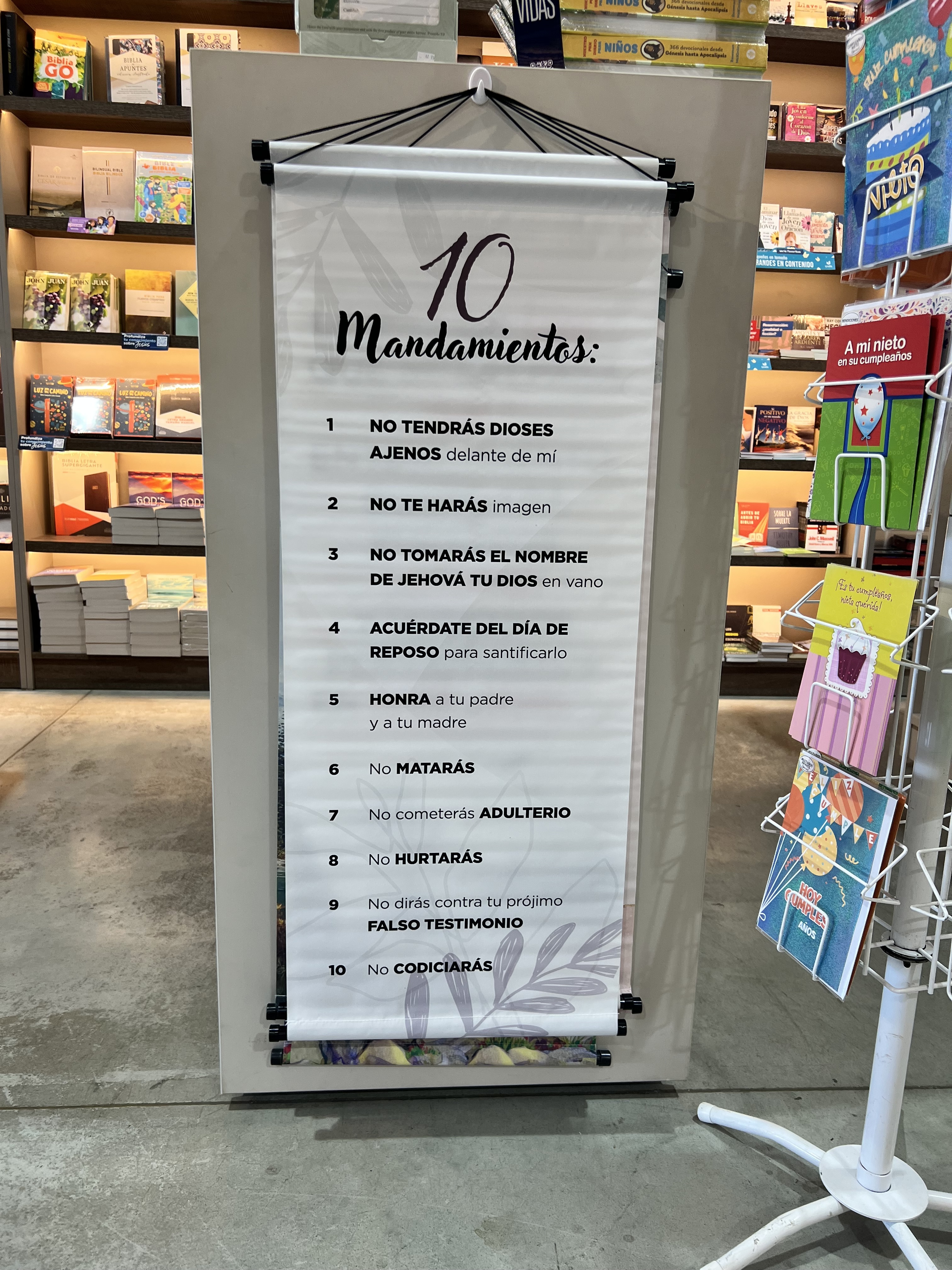 Pergamino: Los 10 Mandamientos