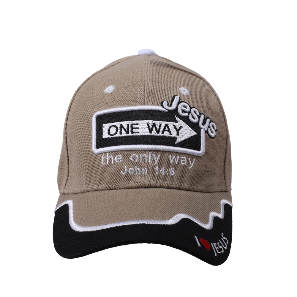 Gorra One Way Jesus Khaki