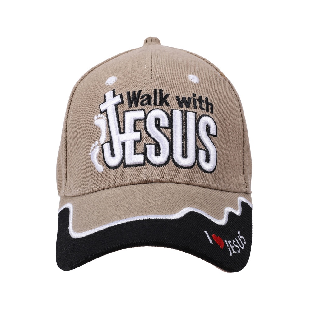 Gorra Khaki Walk With Jesus Black