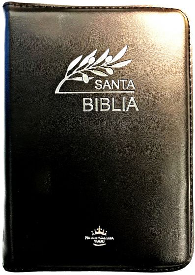 Biblia Tamaño 042 Negra Trigo Palabras de Jesús En Rojo