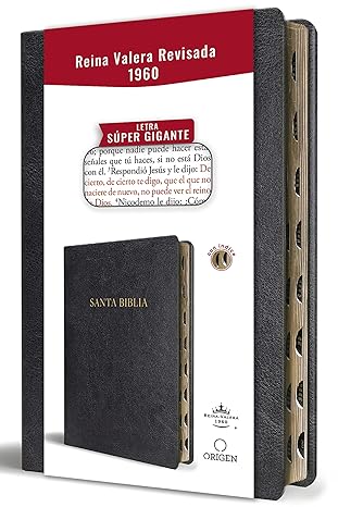 Biblia RVR60 Letra Súper Gigante e Índice Negra