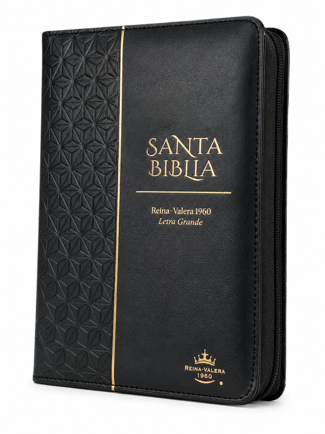 Biblia RVR60cz Obsequios Y Premios  Negro Geometrico Con Cierre