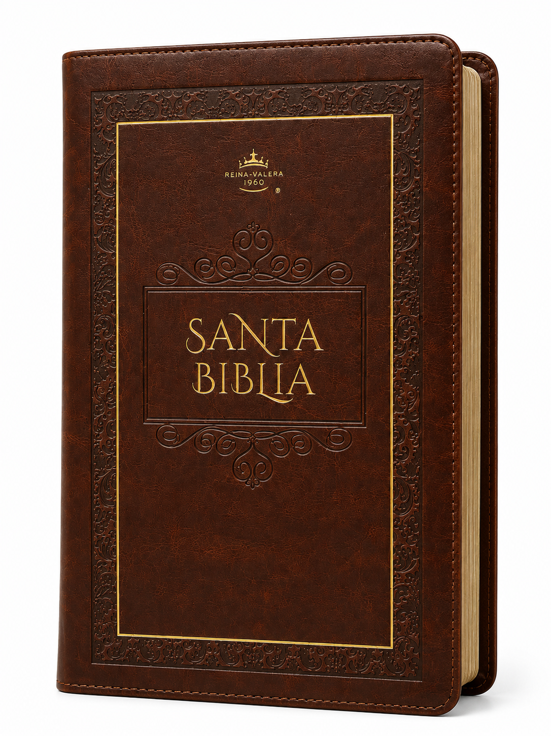 Biblia RVR60cz Obsequios Y Premios Marron Elegante Con Cierre