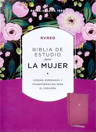 Biblia RVR60 De Estudio Para La Mujer Imitación Piel Orquídea