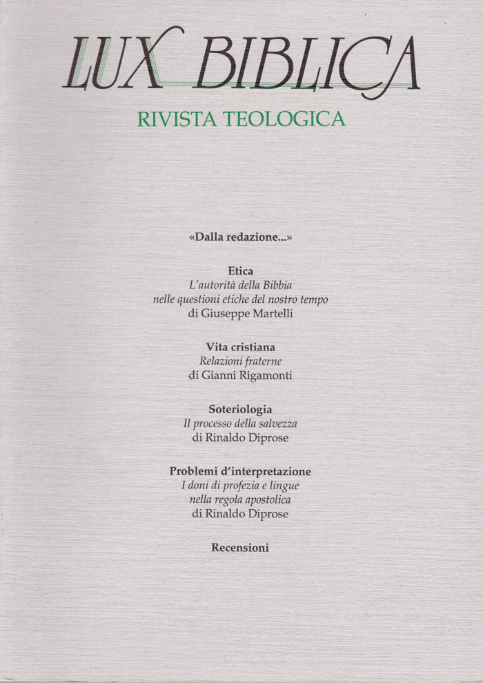Lux biblica - n° 16