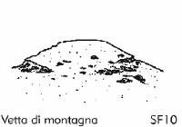 Vetta di una montagna - Sfondo su flanella