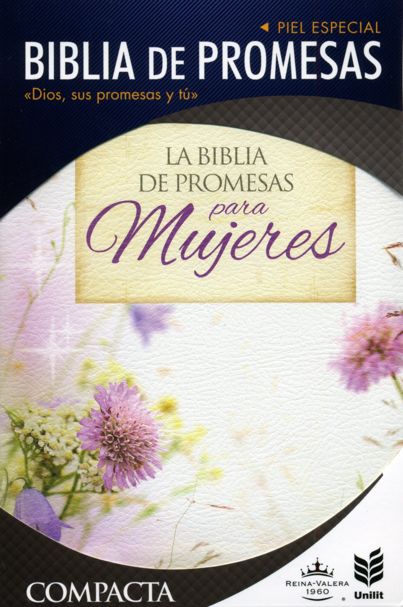 Biblia De Promesas Compacta Floral-Piel Especial