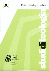 Profili di teologia Biblica (Studi di teologia n° 30)