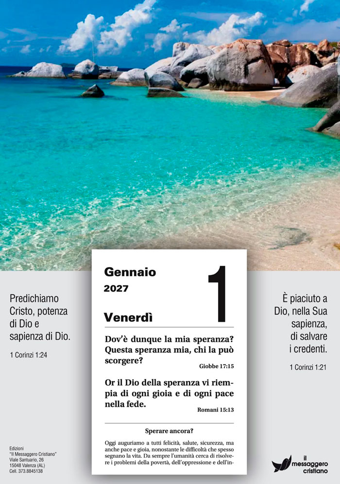 Calendario biblico Il buon seme - edizione 2027