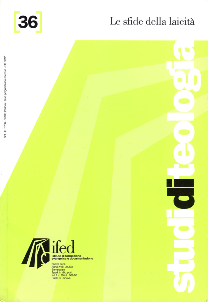 Le sfide della laicità (Studi di teologia n° 36)