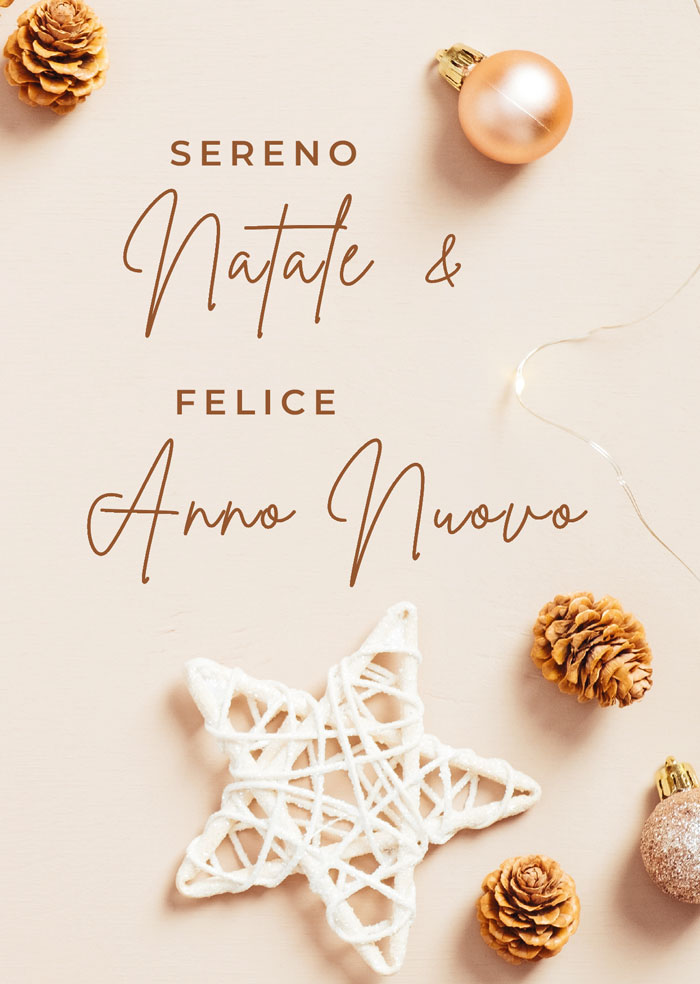 Biglietto "Sereno Natale e Felice Anno Nuovo"